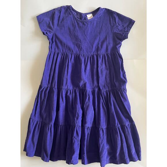 Hanna Anderson Girl's 10 Corduroy Twirl Dress 140 cm Positively Purple - Picture 2 of 6